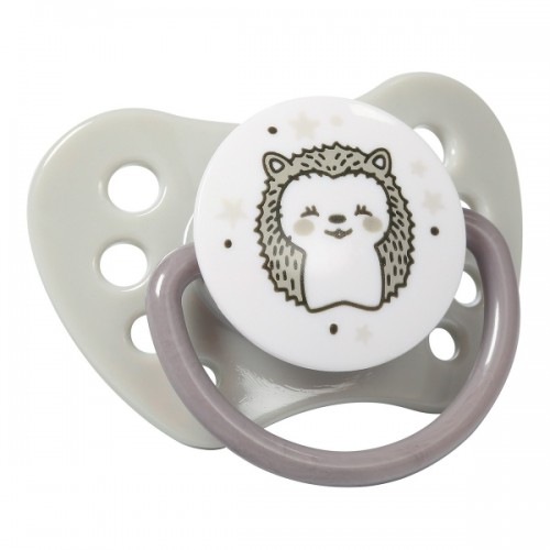 Anatomický cumlík BabyOno Natural Nursing, 6 - 18 m - šedý, 2ks
