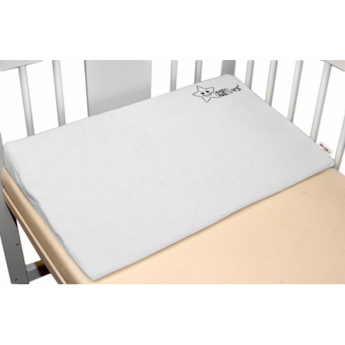 Baby Nellys Poťah na klin, 60 x 36 cm - biely