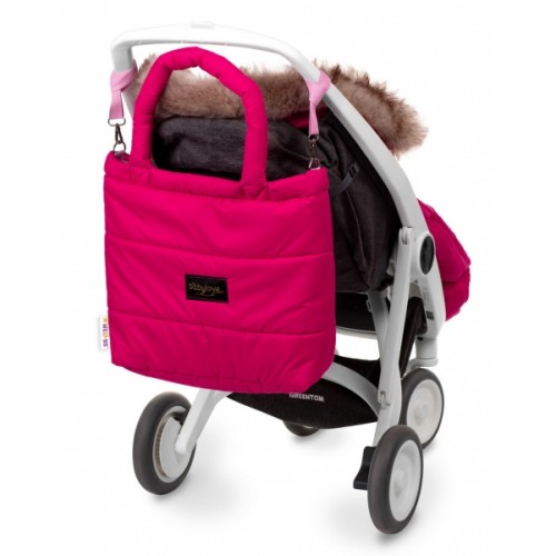 Baby Nellys taška na kočík STYLE, amarant