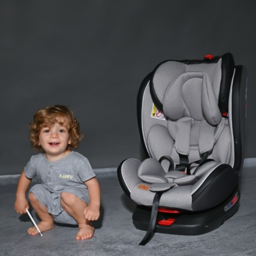 Autosedačka Lorelli NEBULA ISOFIX 0-36 KG ROT.GREY CROWNS