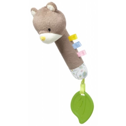 BabyOno Edukačná hračka s pískatkom a hryzátkom Teddy Gardener