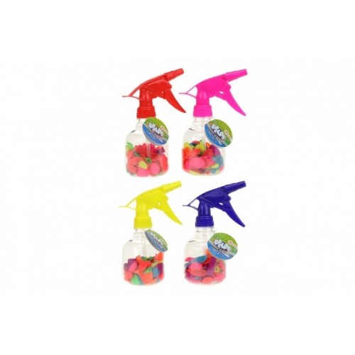 Pumpa na vodné bomby + bomby 50ks plast 17cm 4 farby Pumpa na vodné bomby + bomby 50ks plast 17cm 4 farby