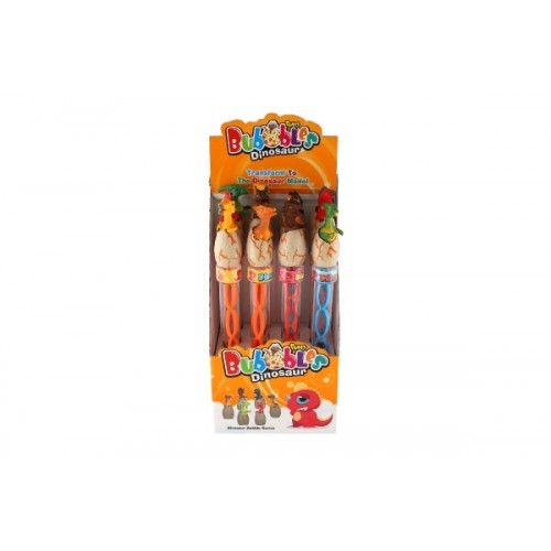 Bublifuk trubice dinosaurus vo vajci 33cm mix druhov 12ks v boxe