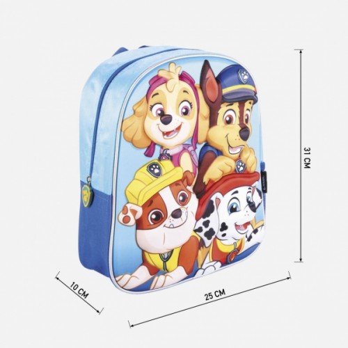 Baťoh, aktovka 3D pre predškoláka Paw Patrol - modrý