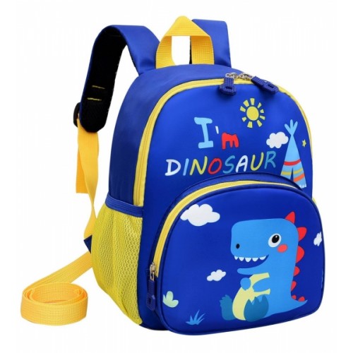 Batoh, aktovka pre predškoláka Dino - modrý
