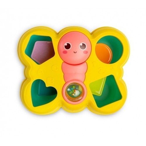 Edukačná vkladačka Motýľ, Toyz, žltá