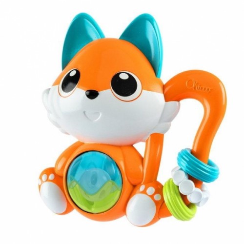 Senzorická hrkálka s hryzátkom Líška, Chicco