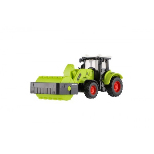 Traktor na zotrvačník plast 16cm 3 druhy 8ks v boxe