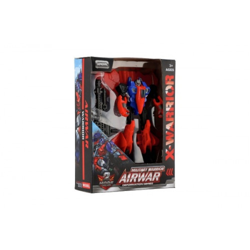 Transformer auto/robot plast 14cm mix druhov v krabičke 13x18x5cm 12ks v boxe