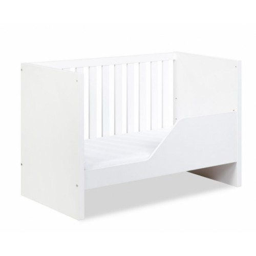 KLUPS Detská posteľ AMELIE biela 120x60cm + bariéra