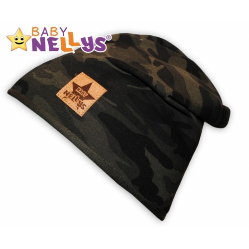 Bavlnená čiapočka Army Baby Nellys ® - zelená