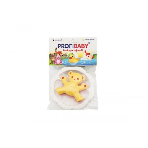 Teddies Hrkálka Medveď / Zajac plast 12,5 cm asst 4 farby v sáčku 0m +