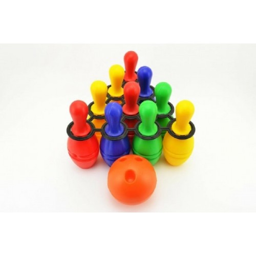 Teddies Bowling kolky plast 21cm 10ks v sieťke