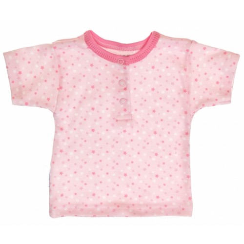 MBaby Bavlnené Polo tričko s krátkym rukávom veľ. 74 Hviezdičky - ružové