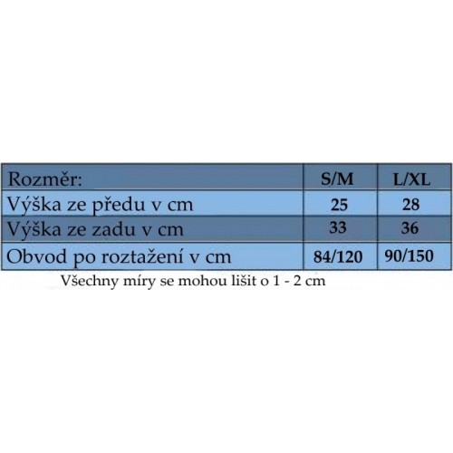 Be MaaMaa Těhotenský pás - čierný, vel´. L/XL