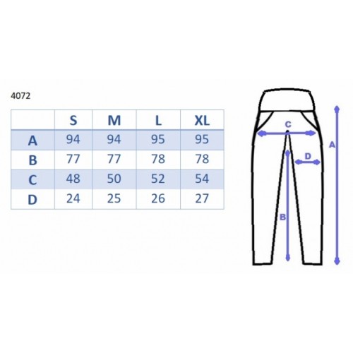 Be MaaMaa Tehotenské nohavice s elastickým pásom, s vreckami - šedý melír, vel´. L